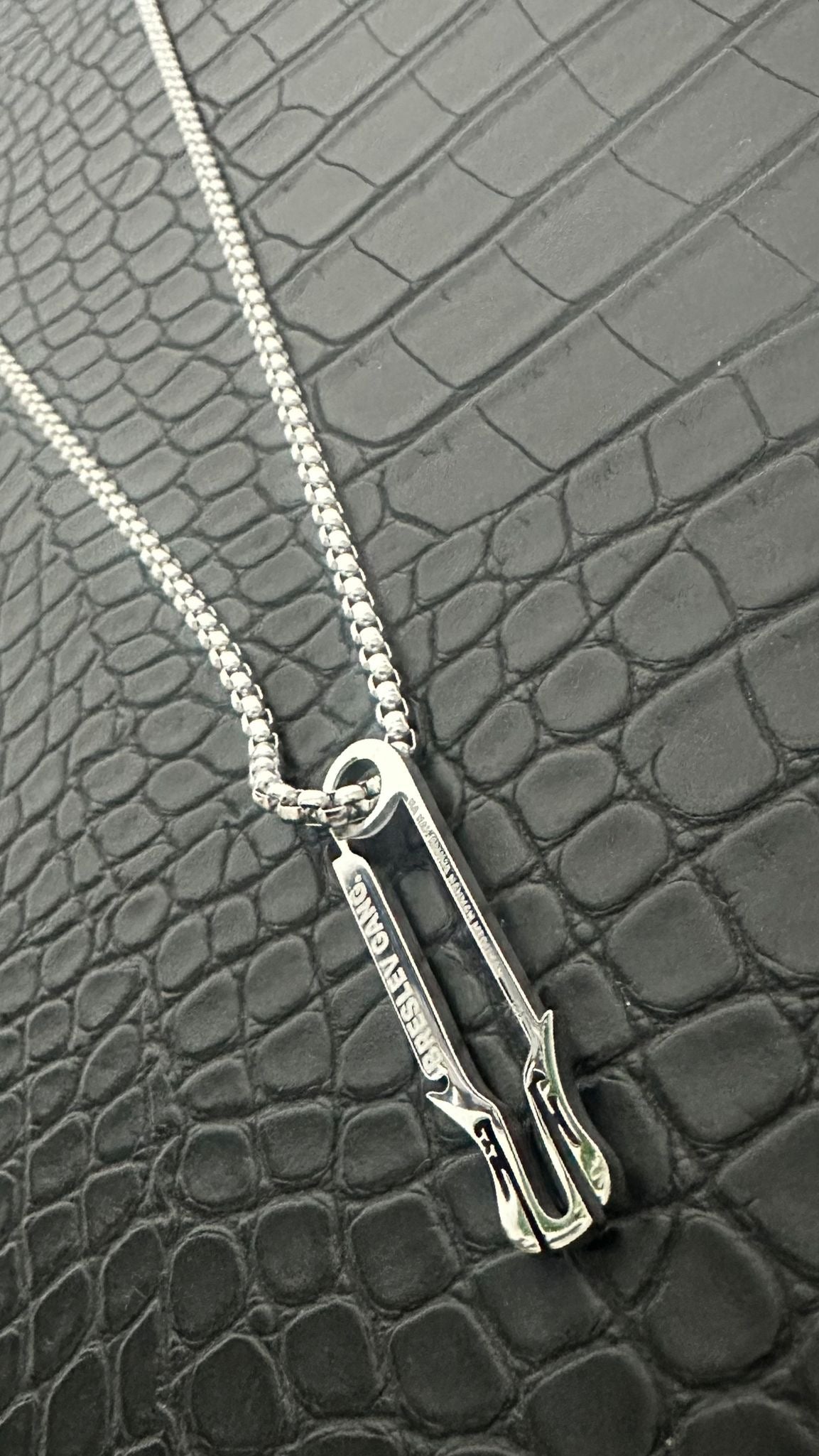 Necklace safety pin