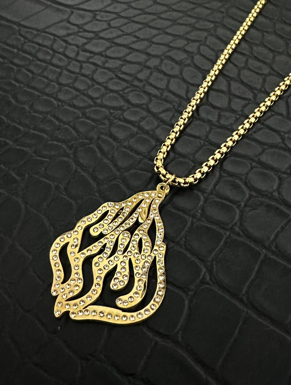 Diamond flame, gold color