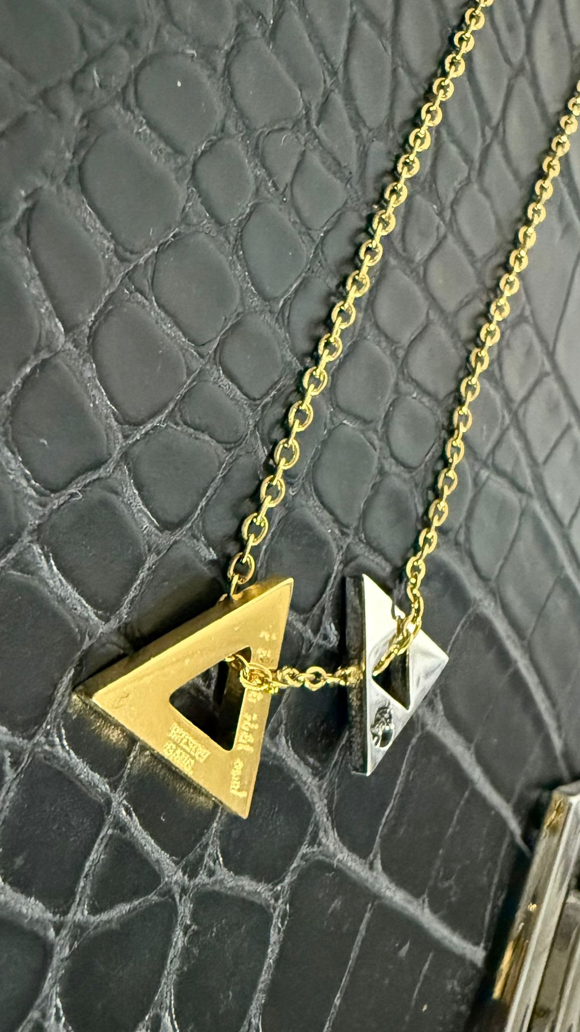 Necklace, Maguen, gold, silver