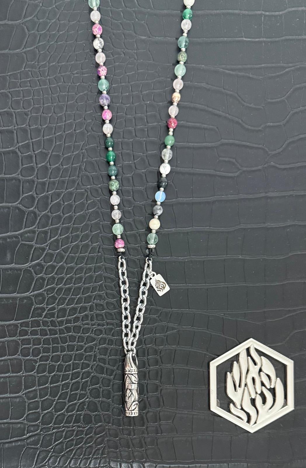 Mezuzah Maguen with Pearls Spring