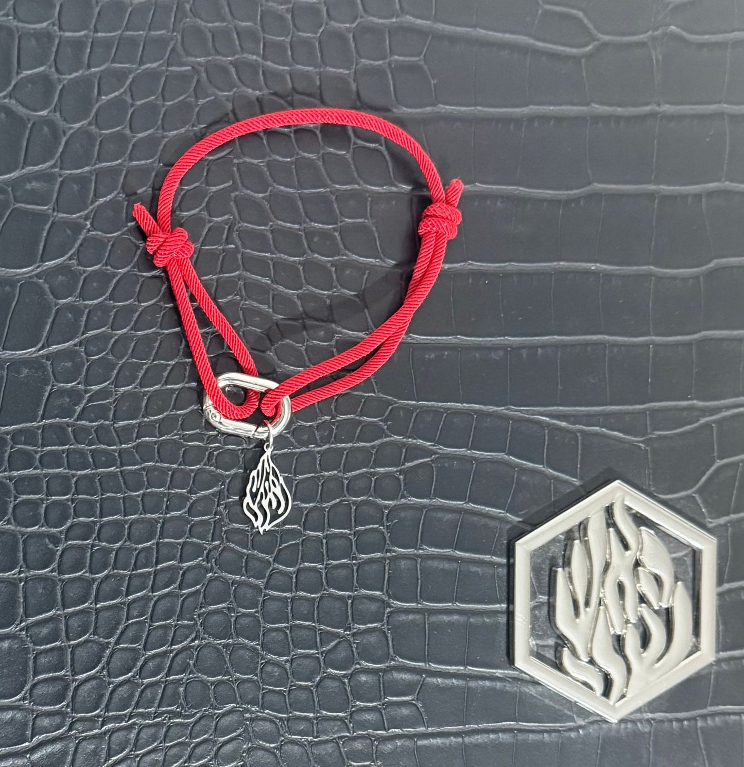 Bracelet Cordon Red Fire