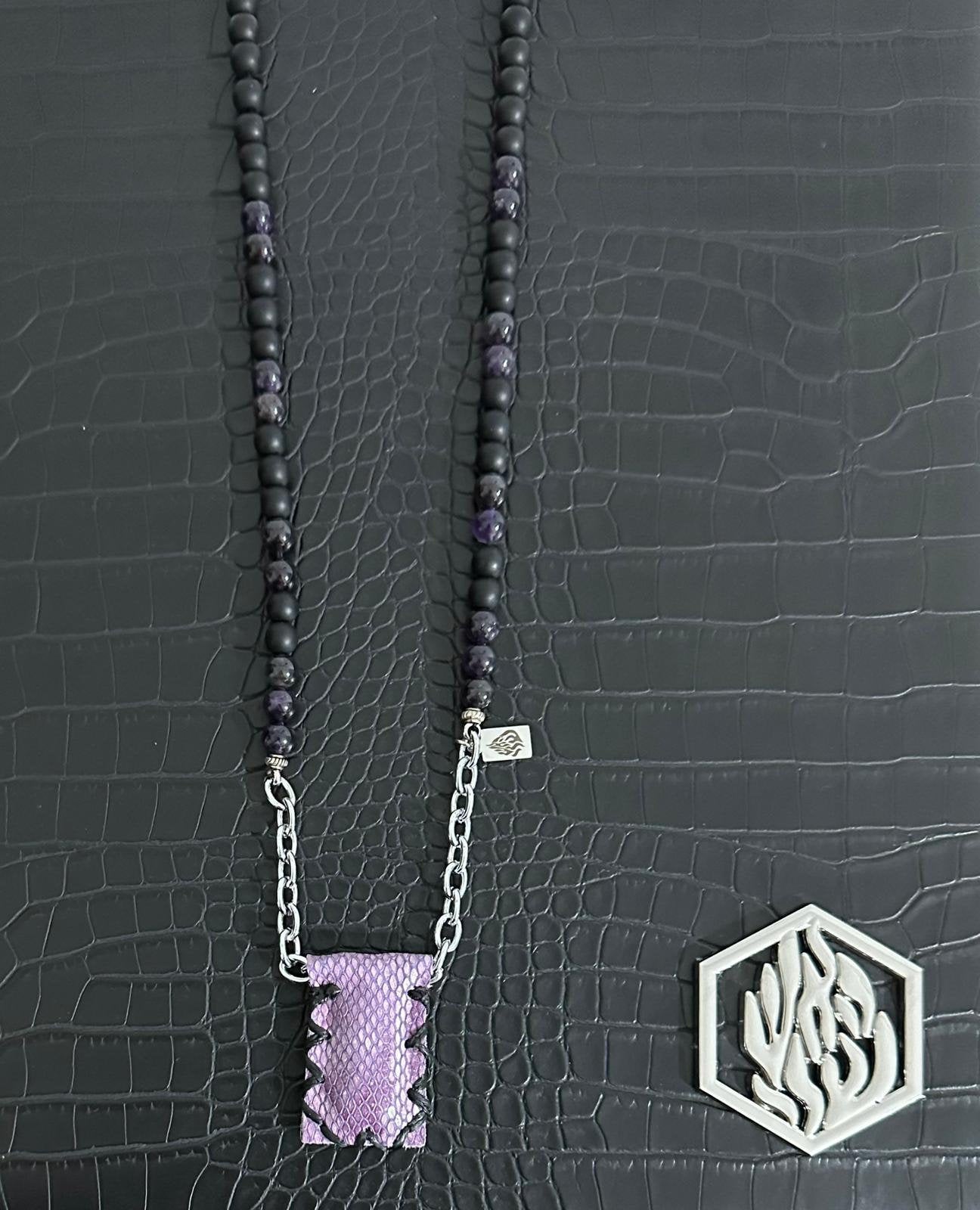 Collier Petek Ametyst Purple