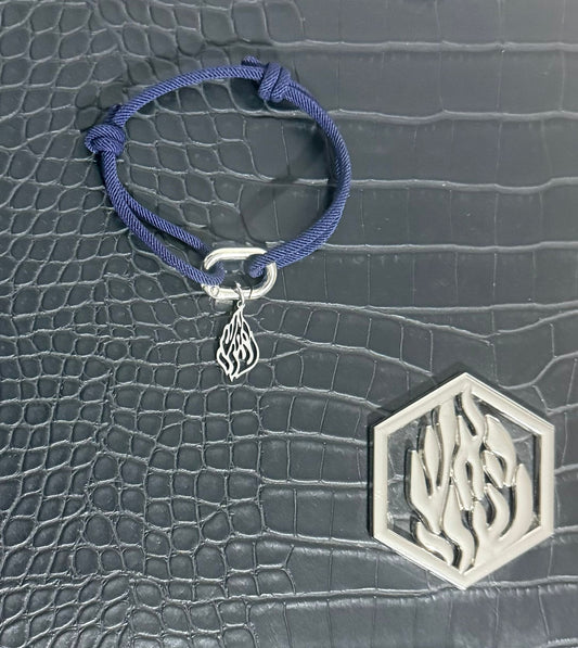 Bracelet Cordon Blue Night Fire