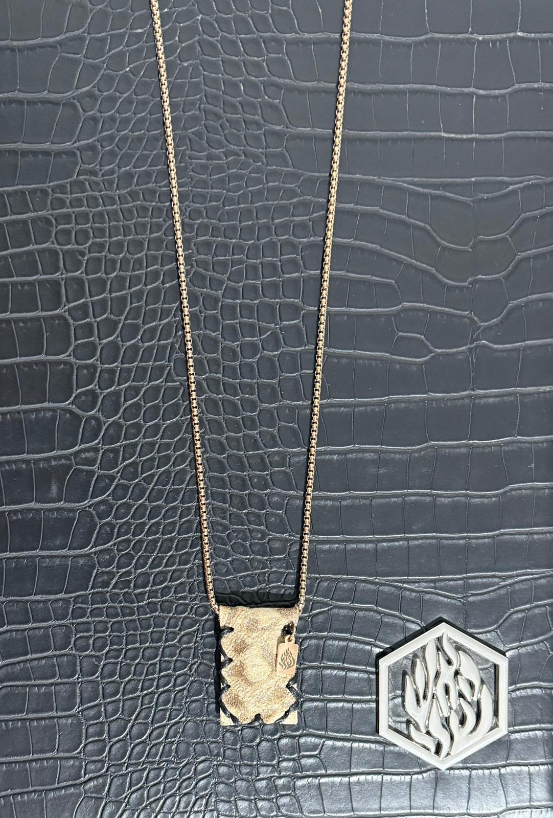 Petek Chain Gold Pink Léopard