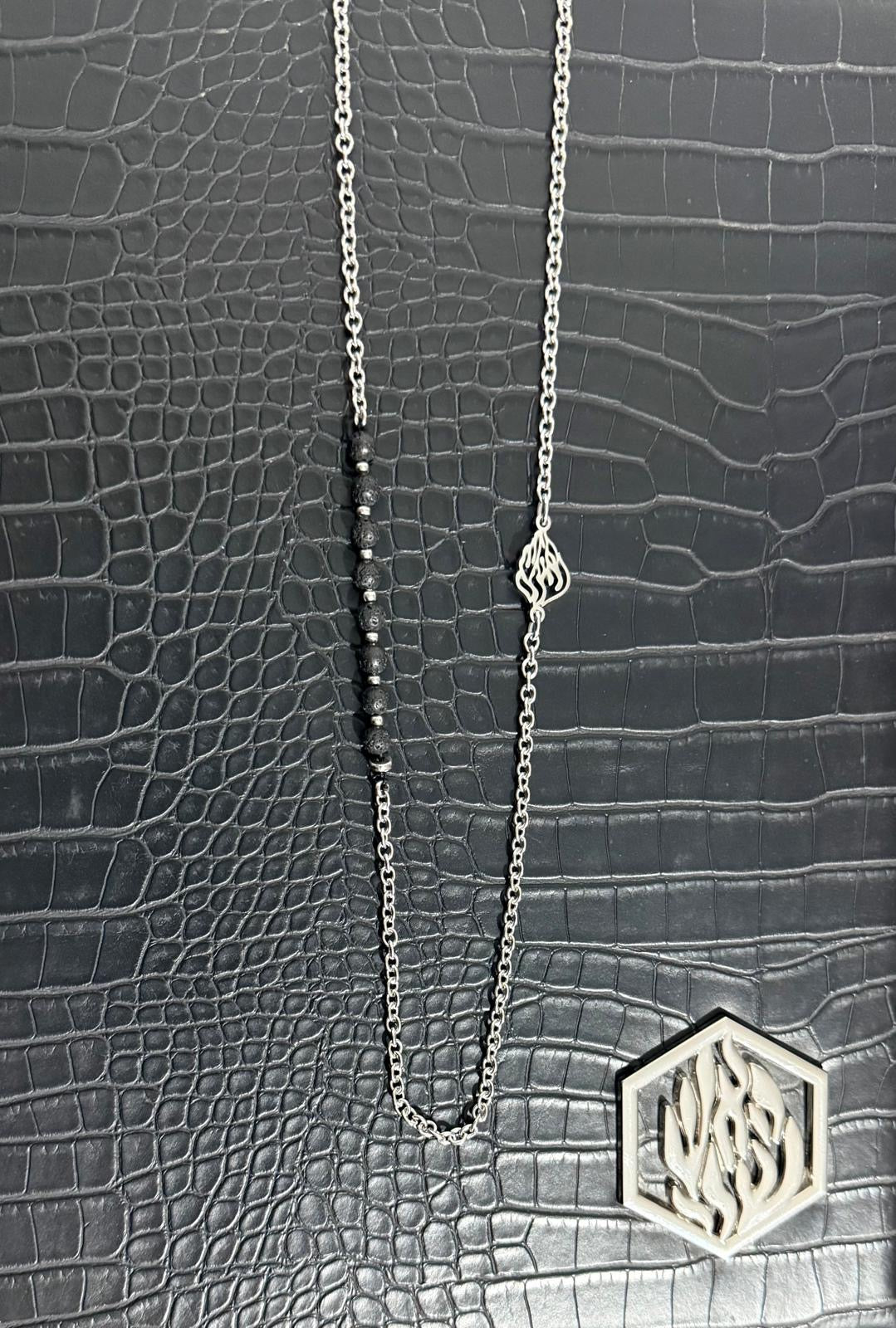 Aech Cheli Black Winter Necklace 25'